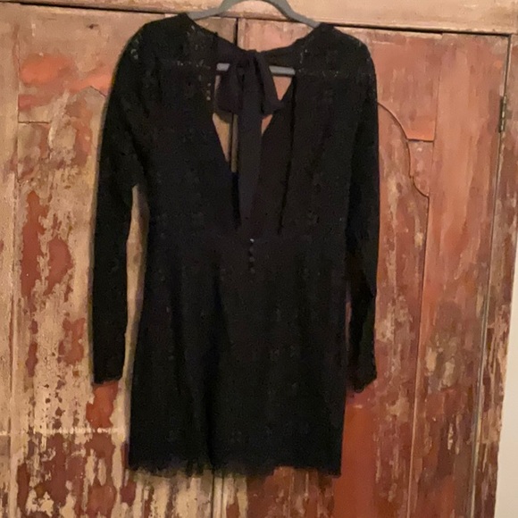 Free People Honey honey black lace minidress size 8 - Picture 5 of 5